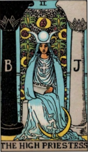 The High Priestess artwork for symbolism reference
