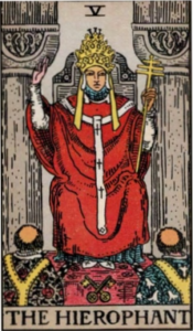 The Hierophant artwork for symbolism reference