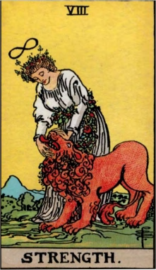 Strength tarot card