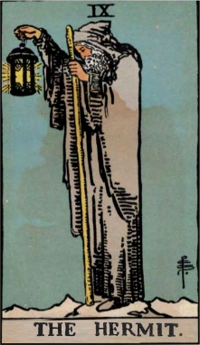 The Hermit tarot card
