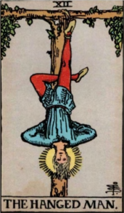 The Hanged Man artwork for symbolism reference