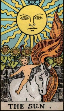 The Sun tarot card