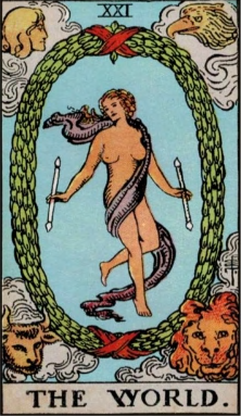 The World tarot card