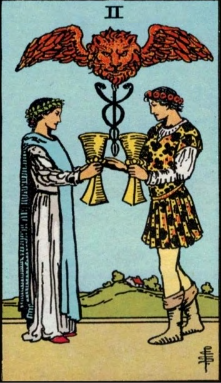 Two of Cups tarot card
