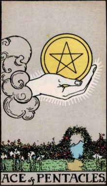 Ace of Pentacles tarot card