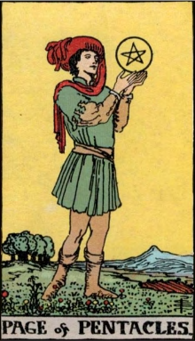 Page of Pentacles tarot card