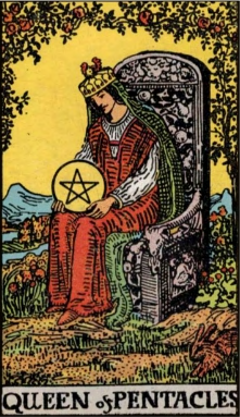 Queen of Pentacles tarot card