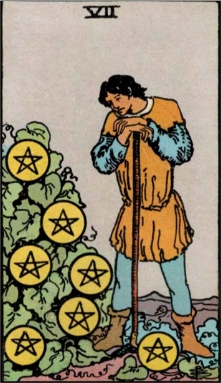 Seven of Pentacles tarot card