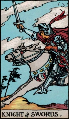 Knight of Swords tarot card