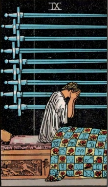 Nine of Swords tarot card