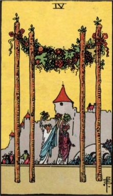 Four of Wands tarot card