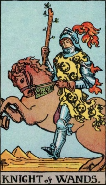 Knight of Wands tarot card
