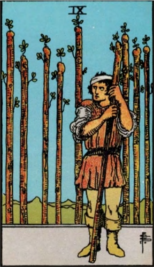 Nine of Wands tarot card