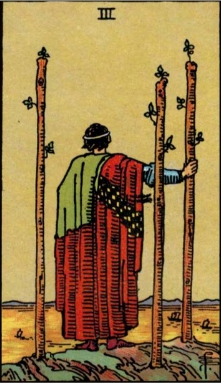 Three of Wands tarot card