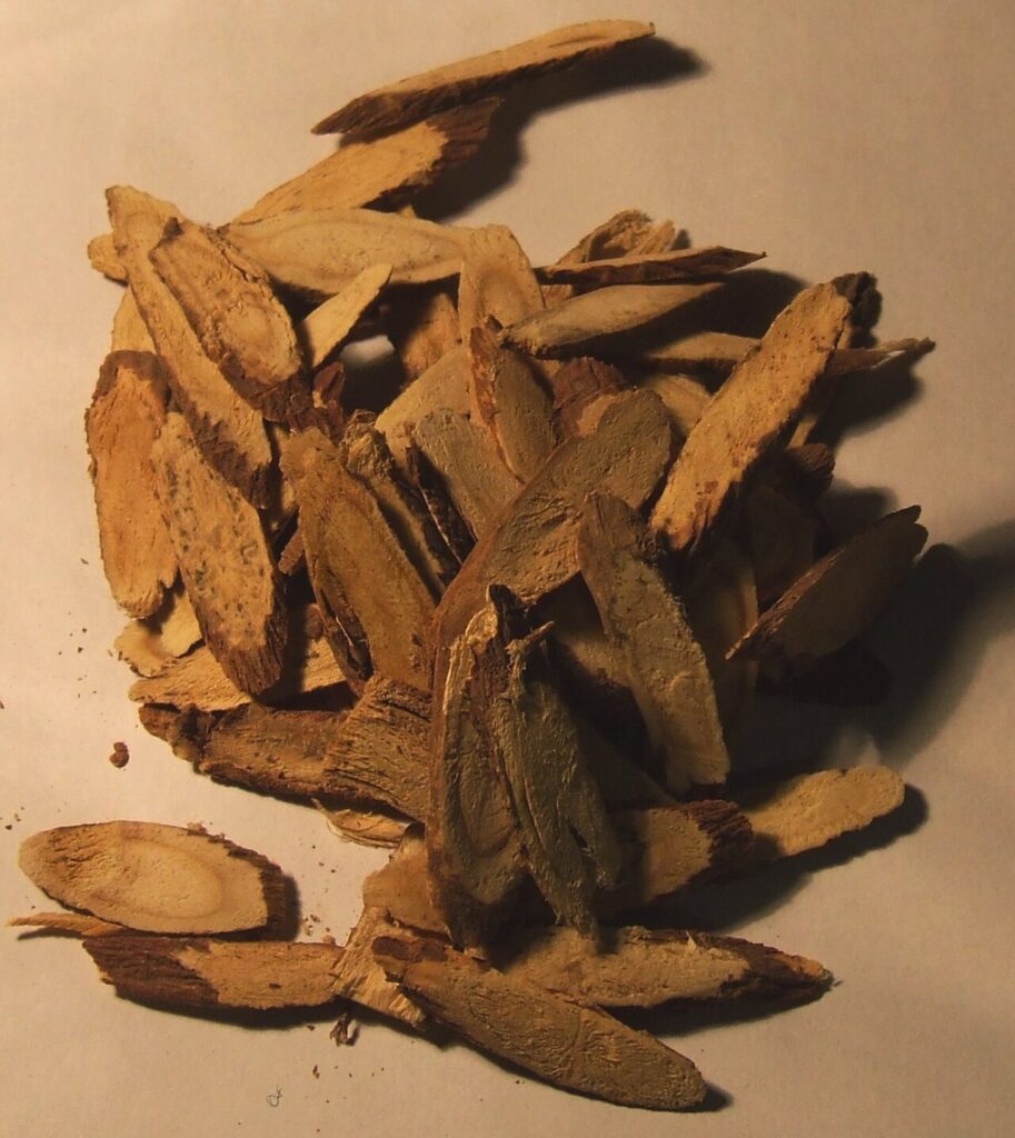 Reference photograph of Licorice Root; packet identity is not confirmed.