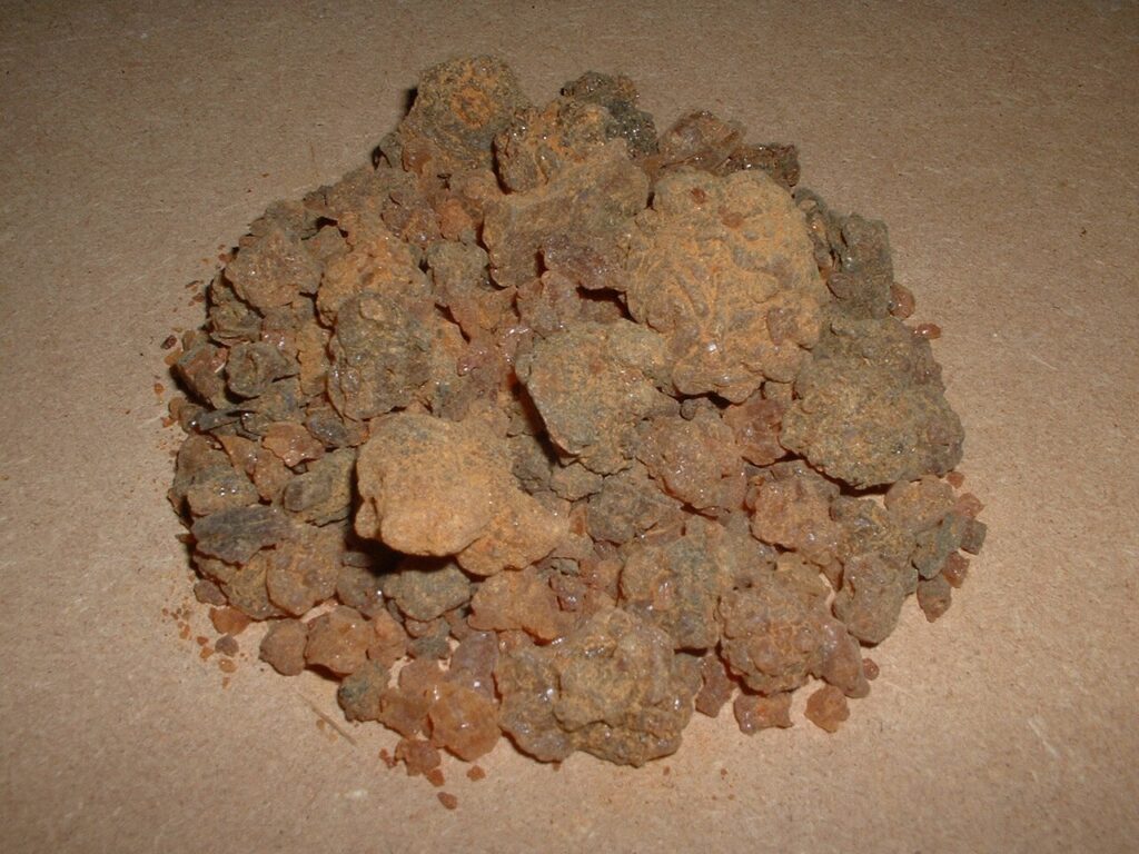 Reference photograph of Myrrh; packet identity is not confirmed.